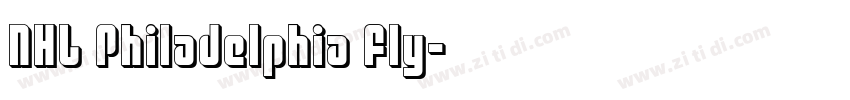 NHL Philadelphia Fly字体转换
